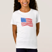 T-Shirt Drapeau américain fantaisiste / USA patriotique (Devant)