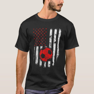 T-shirt Drapeau américain Football USA Patriotique Sport L