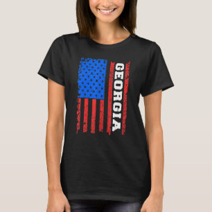 T-shirt Drapeau américain Géorgie