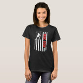 T-shirt Drapeau américain Golf (Devant entier)
