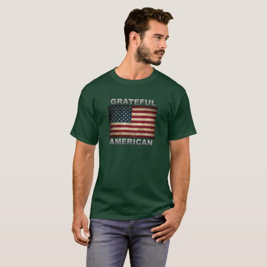 T-shirt Drapeau américain - Gratuit Américain (Devant entier)