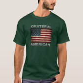 T-shirt Drapeau américain - Gratuit Américain (Devant)
