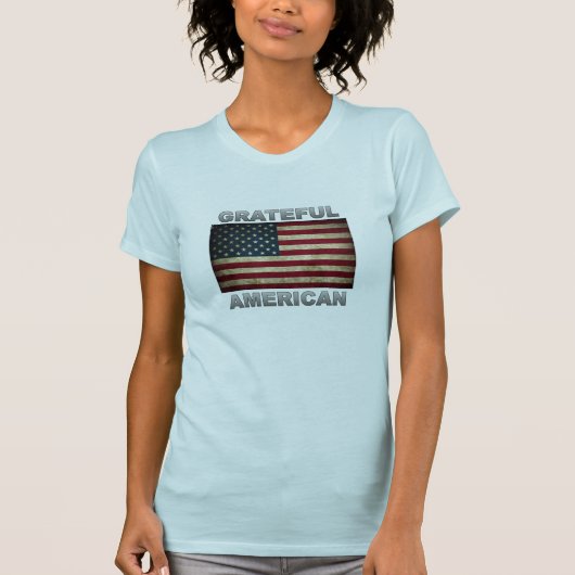 T-shirt Drapeau américain - Gratuit Américain (Devant)