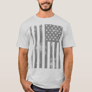 T-shirt Drapeau américain gris très Cool