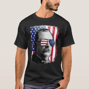 T-shirt Drapeau américain Grover Cleveland 4 juillet