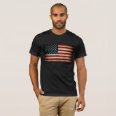 T-shirt Drapeau américain grunge (Devant entier)