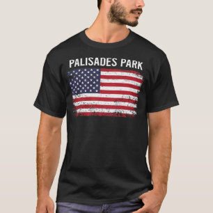 T-shirt Drapeau américain Grunge Palisades Park