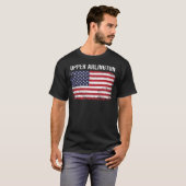 T-shirt Drapeau américain Grunge Upper Arlington (Devant entier)