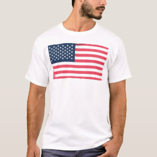 T-shirt Drapeau américain Grunge USA Drapeau Patriotique H