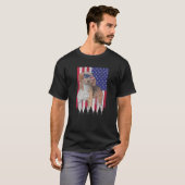 T-shirt Drapeau américain Harrier Patriotic Dog USA Pride (Devant entier)