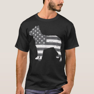 T-shirt Drapeau américain Heeler Vintage animal de compagn