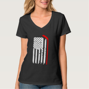 T-shirt Drapeau américain Hockey Usa Patriotique