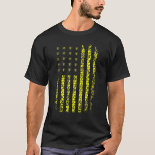 T-shirt Drapeau américain Honey Bee Honeycomb Beekeeper 1