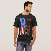 T-shirt Drapeau américain Hunter Bow (Devant entier)