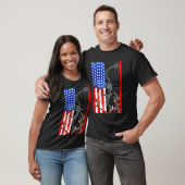 T-shirt Drapeau américain Hunter Bow (Unisexe)
