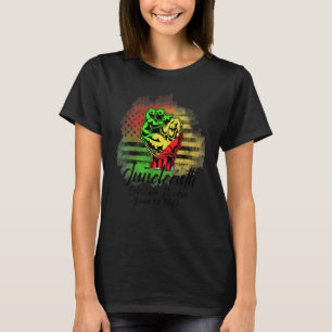 T-shirt Drapeau Américain Indépendance Noire 1865 Célébrer