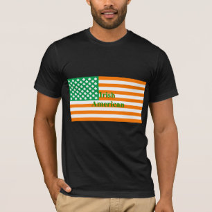 T-shirt Drapeau américain irlandais