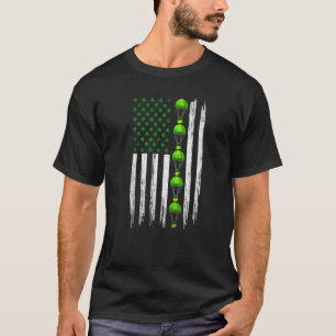 T-shirt Drapeau américain irlandais en détresse Skydiving 