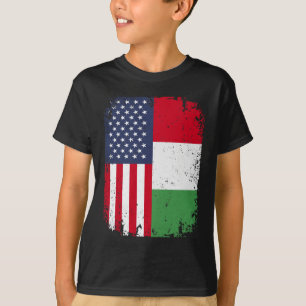 T-shirt Drapeau américain Italie Italie Italie