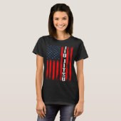 T-shirt Drapeau américain Jiu Jitsu Brésil (Devant entier)