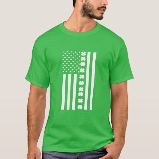 T-shirt Drapeau américain Jour de la Saint Patrick 2022 A (Devant)