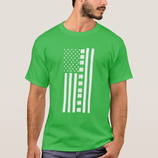 T-shirt Drapeau américain Jour de la Saint Patrick 2022 A (Devant)