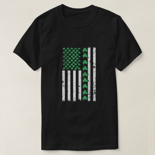T-shirt Drapeau américain Jour de la Saint Patrick T Chemi (Design devant)