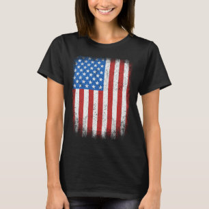 T-shirt Drapeau américain Juillet 4 Usa Patriotique Rouge