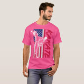T-shirt Drapeau américain Karate (Devant entier)