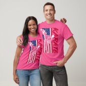 T-shirt Drapeau américain Karate (Unisexe)