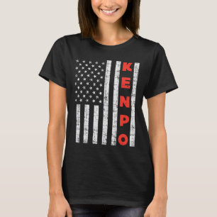 T-shirt Drapeau américain Kenpo Vintage patriotique Kempo