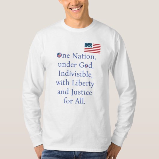 T-shirt Drapeau Américain/La Promesse (Devant)