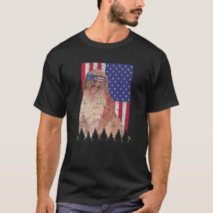 T-shirt Drapeau américain Leonberger Patriotic Dog USA Pri