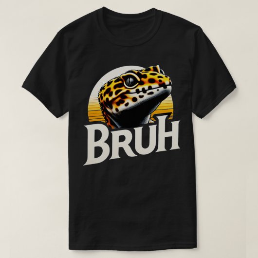 T-shirt Drapeau américain Leopard Gecko (Design devant)