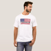 T-shirt Drapeau américain, Liberté patriotique, Design amé (Devant entier)