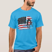 T-shirt Drapeau américain lutte contre le drapeau américai (Devant)