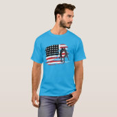 T-shirt Drapeau américain lutte contre le drapeau américai (Devant entier)