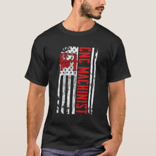 T-shirt Drapeau américain machiste CNC