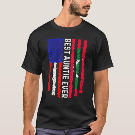 T-shirt Drapeau américain Maldives Drapeau meilleure fille (Devant)