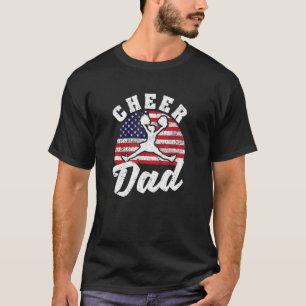 T-shirt Drapeau américain mâle Cheerled Patriotic Père