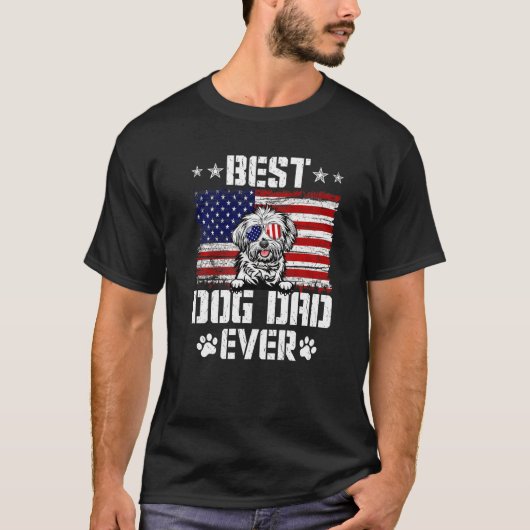 T-shirt Drapeau américain maltais 4° (Devant)
