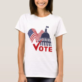 T-shirt Drapeau américain, Mark de contrôle du crédit de c (Devant)