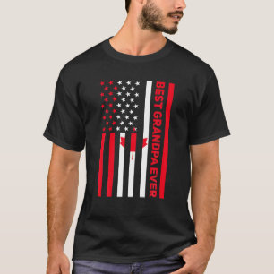 T-shirt Drapeau américain masculin Meilleur grand-père jam