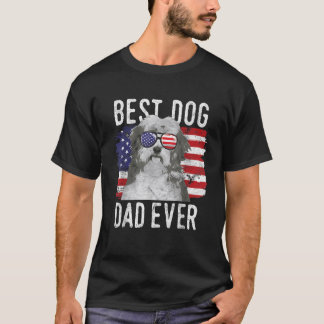 T-shirt Drapeau américain Meilleur Chien Papa Jamais Havan