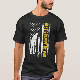 T-shirt Drapeau Américain Meilleur Grampy Par Par Golf
