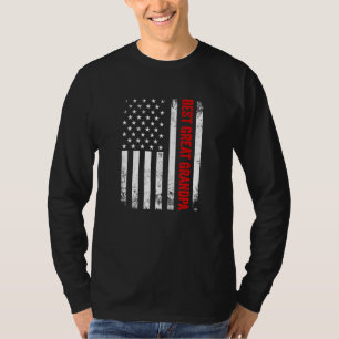 T-shirt Drapeau américain Meilleur Grand-Père Papi de qual