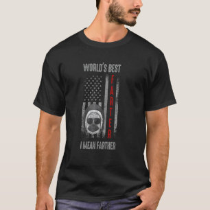 T-shirt Drapeau Américain Meilleur Pèteur du Monde Meilleu