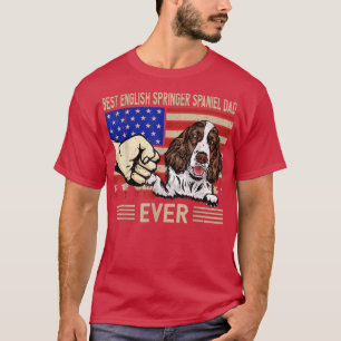 T-shirt Drapeau américain Meilleur Springer anglais Espagn