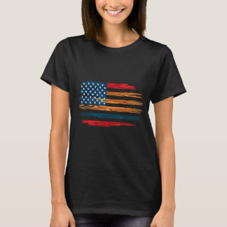 T-shirt Drapeau américain mexicain serape cinco de mayo po