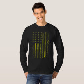 T-shirt Drapeau américain Miel Bee Honeycomb Beekeeper (Devant entier)